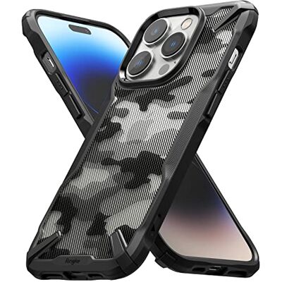 Ringke Fusion-X Compatível com capa iPhone 14 Pro MAX 6,7 polegadas, capa militar, para-choque resistente a impactos, sólida à prova de choques Camo Black (camuflagem) Ringke Fusion-X Compatível com capa iPhone 14 Pro MAX 6,7 polegadas, capa militar, para-choque resistente a impactos, sólida à prova de choques Camo Black (camuflagem)