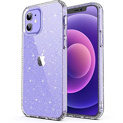 ULAK Para Capa iPhone 12/12 Pro Glitter transparente coração capa brilhante TPU brilho corpo inteiro capa protetora para iPhone 12/iPhone 12 Pro 6,1 polegadas brilho claro ULAK Para Capa iPhone 12/12 Pro Glitter transparente coração capa brilhante TPU brilho corpo inteiro capa protetora para iPhone 12/iPhone 12 Pro 6,1 polegadas brilho claro