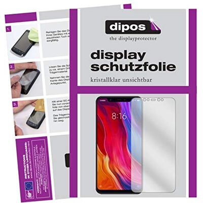 dipos I 2X Protetor de ecrã compatível com Xiaomi Mi 8 película protetora clara Transparente, ajuste perfecto, antiarañazos, sin burbujas, apto para fundas, compatible con huellas dactilares, autoadhesivo dipos I 2X Protetor de ecrã compatível com Xiaomi Mi 8 película protetora clara Transparente, ajuste perfecto, antiarañazos, sin burbujas, apto para fundas, compatible con huellas dactilares, autoadhesivo