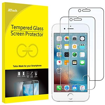 JETech Protetor de ecrã para iPhone 6s/6, 2 unidades HD claro, vidro temperado antiriscos JETech Protetor de ecrã para iPhone 6s/6, 2 unidades HD claro, vidro temperado antiriscos