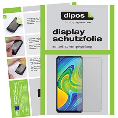 dipos I Protetor de ecrã mate compatível com o protetor de ecrã Xiaomi Redmi Note 9 (menor que o vidro, já que está curvado) Antirreflejos, anti-reflectante, ajuste perfecto, antiarañazos, sin burbujas, compatible con huellas dactilares, autoadhesivo dipos I Protetor de ecrã mate compatível com o protetor de ecrã Xiaomi Redmi Note 9 (menor que o vidro, já que está curvado) Antirreflejos, anti-reflectante, ajuste perfecto, antiarañazos, sin burbujas, compatible con huellas dactilares, autoadhesivo