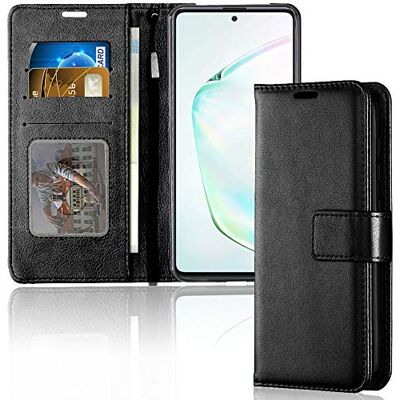 Samsung - Galaxy S10 Lite - Carteira de couro - Suporte - Capa de telefone Samsung - Galaxy S10 Lite - Carteira de couro - Suporte - Capa de telefone