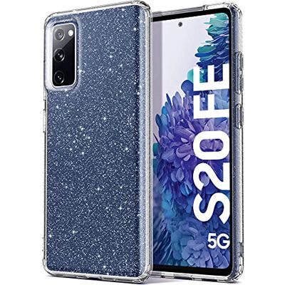 ULAK Capa para Samsung Galaxy S20 FE Glitter capa à prova de choques de estojo suave TPU capa para Samsung Galaxy S20 FE 5G 6,5 polegadas brilhante transparente ULAK Capa para Samsung Galaxy S20 FE Glitter capa à prova de choques de estojo suave TPU capa para Samsung Galaxy S20 FE 5G 6,5 polegadas brilhante transparente