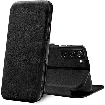Verco Para Samsung Galaxy S22 Capa tipo livro Shell, capa de negócios fina com fecho magnético e ranhura para cartões, compatível com Samsung Galaxy S22 (6,1 polegadas), preto Verco Para Samsung Galaxy S22 Capa tipo livro Shell, capa de negócios fina com fecho magnético e ranhura para cartões, compatível com Samsung Galaxy S22 (6,1 polegadas), preto