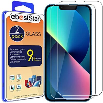 ebestStar Vidro temperado x2 para iPhone 14, iPhone 13 Apple, protetor de ecrã filme vidro, anti-impactos ebestStar Vidro temperado x2 para iPhone 14, iPhone 13 Apple, protetor de ecrã filme vidro, anti-impactos