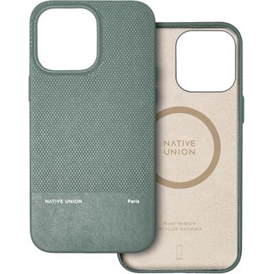 Native Union Capa (Re) clássica compatível com MagSafe materiais reciclados e à base de plantas proteção antiquedas de 6 pés / 1,8 metros para iPhone 15 Pro MAX (verde ardósia) Native Union Capa (Re) clássica compatível com MagSafe materiais reciclados e à base de plantas proteção antiquedas de 6 pés / 1,8 metros para iPhone 15 Pro MAX (verde ardósia)
