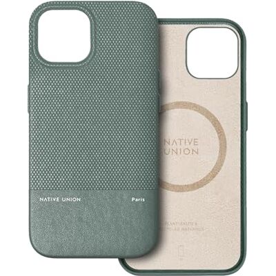 Native Union (Re Classic Case Compatível com MagSafe Materiais base de plantas proteção antiquedas de 6 pés / 1,8 metros para iPhone 15 (verde ardósia) Native Union (Re Classic Case Compatível com MagSafe Materiais base de plantas proteção antiquedas de 6 pés / 1,8 metros para iPhone 15 (verde ardósia)