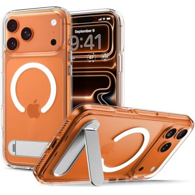 Spigen Capa para iPhone 17 Pro, Ultra Hybrid S MagFit compatível com MagSafe branco claro Spigen Capa para iPhone 17 Pro, Ultra Hybrid S MagFit compatível com MagSafe branco claro