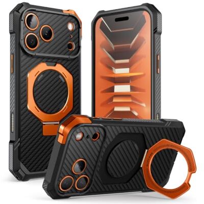 SUPCASE Capa para iPhone 18 Pro MAX / 17 Pro MAX Case com suporte, Aramid Fiber Aramid, compatível com MagSafe, botão de controlo da câmara, proteção de grau militar, suporte ajustável, Case UBGrip SUPCASE Capa para iPhone 18 Pro MAX / 17 Pro MAX Case com suporte, Aramid Fiber Aramid, compatível com MagSafe, botão de controlo da câmara, proteção de grau militar, suporte ajustável, Case UBGrip