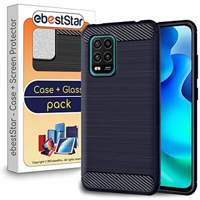 ebestStar Capa para Xiaomi Mi 10 Lite, capa protetora em carbono TPU, anti-choques, azul escuro ebestStar Capa para Xiaomi Mi 10 Lite, capa protetora em carbono TPU, anti-choques, azul escuro