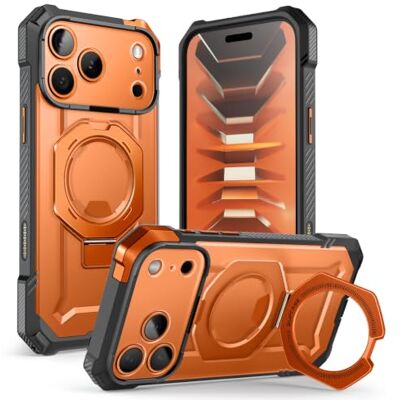 SUPCASE Funda Magnética para iPhone 18 Pro / 17 Pro Case con Soporte,Coral Compatível com MagSafe, botão de controlo da câmera, proteção de grau militar, suporte magnético, UBGrip SUPCASE Funda Magnética para iPhone 18 Pro / 17 Pro Case con Soporte,Coral Compatível com MagSafe, botão de controlo da câmera, proteção de grau militar, suporte magnético, UBGrip