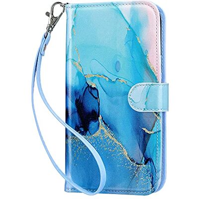 ULAK Capa para iPhone 13, capa carteira com tampa Flip Case mulher carteira PU couro suporte / ranhura de cartão capa livro cover para iPhone 13 6,1 polegadas mármore ULAK Capa para iPhone 13, capa carteira com tampa Flip Case mulher carteira PU couro suporte / ranhura de cartão capa livro cover para iPhone 13 6,1 polegadas mármore