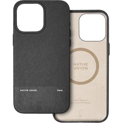 Native Union Capa (Re) clássica compatível com MagSafe materiais reciclados e à base de plantas proteção antiquedas de 6 pés / 1,8 metros para iPhone 15 Pro MAX (preto) Native Union Capa (Re) clássica compatível com MagSafe materiais reciclados e à base de plantas proteção antiquedas de 6 pés / 1,8 metros para iPhone 15 Pro MAX (preto)