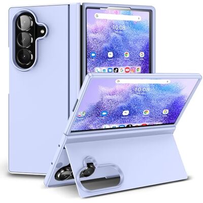 BAILI Capa compatível com Samsung Galaxy Z Fold7, capa de suporte oculto, estável, invisível capa para telemóvel Samsung Fold 7-Lila BAILI Capa compatível com Samsung Galaxy Z Fold7, capa de suporte oculto, estável, invisível capa para telemóvel Samsung Fold 7-Lila
