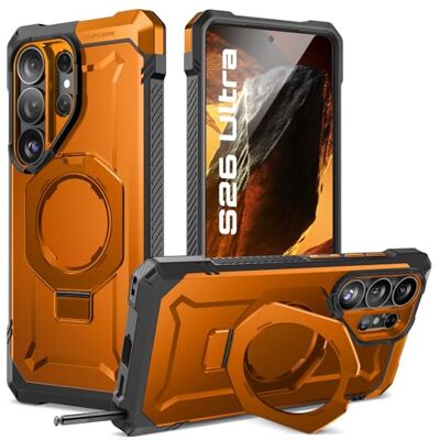 SUPCASE Capa magnética para Samsung Galaxy S26 Ultra Case com suporte Case resistente, compatível com MagSafe, proteção de grau militar, suporte Kickstand, Unicorn Beetle Grip SUPCASE Capa magnética para Samsung Galaxy S26 Ultra Case com suporte Case resistente, compatível com MagSafe, proteção de grau militar, suporte Kickstand, Unicorn Beetle Grip