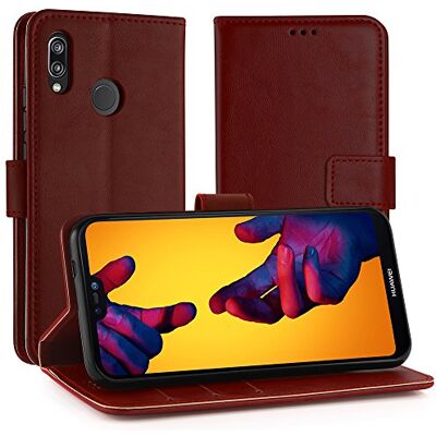 Simpeak Capa compatível com Huawei P20 Lite (5,99 polegadas), capas de couro compatível com Huawei P20 Lite, suporte dobrável, ranhuras compatível com cartões e bilhetes, estilo livro, vermelho Simpeak Capa compatível com Huawei P20 Lite (5,99 polegadas), capas de couro compatível com Huawei P20 Lite, suporte dobrável, ranhuras compatível com cartões e bilhetes, estilo livro, vermelho