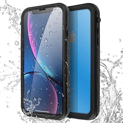 AICase Capa impermeável para iPhone XR, com certificação IP68, 360°, resistente à água, resistente a impactos, anti-poeira, anti-neve para iPhone XR 6,1", preto (iPhone XR) AICase Capa impermeável para iPhone XR, com certificação IP68, 360°, resistente à água, resistente a impactos, anti-poeira, anti-neve para iPhone XR 6,1", preto (iPhone XR)
