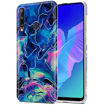 Cadorabo Capa para Huawei P40 Lite E em mármore rosa azul nº. 17 Capa de proteção de silicone TPU em motivo mosaico gel Case Cover capa leve Cadorabo Capa para Huawei P40 Lite E em mármore rosa azul nº. 17 Capa de proteção de silicone TPU em motivo mosaico gel Case Cover capa leve