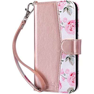 ULAK Capa carteira iPhone 11 capa carteira tampa flip magnética de couro PU livro anti-impactos com porta-cartões e função de suporte para iPhone 11 6,1 polegadas ouro rosa ULAK Capa carteira iPhone 11 capa carteira tampa flip magnética de couro PU livro anti-impactos com porta-cartões e função de suporte para iPhone 11 6,1 polegadas ouro rosa