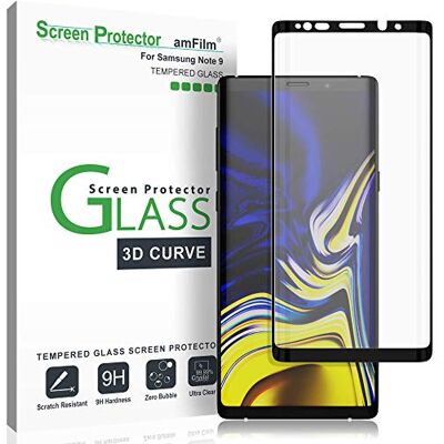amFilm - Galaxy Note 9 - Curvo 3D - Preto - Protetor de tela amFilm - Galaxy Note 9 - Curvo 3D - Preto - Protetor de tela