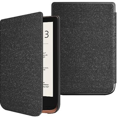 FINTIE Capa compatível com Pocketbook Touch HD 3/Touch Lux 4/Basic Lux 2/Color (2020) e-Book Reader de 6" super fina e leve, capa com auto-repouso/ativação, preto FINTIE Capa compatível com Pocketbook Touch HD 3/Touch Lux 4/Basic Lux 2/Color (2020) e-Book Reader de 6" super fina e leve, capa com auto-repouso/ativação, preto