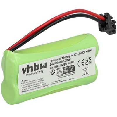 vhbw Bateria compatível com DeTeWe BeeTel 900C 2000C, 2000 telefone fixo ou sem fios (800 mAh, 2,4 V, NiMH) vhbw Bateria compatível com DeTeWe BeeTel 900C 2000C, 2000 telefone fixo ou sem fios (800 mAh, 2,4 V, NiMH)