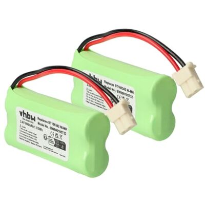 vhbw 2X bateria compatível com Motorola MBP160PU telefone fixo ou sem fios (800 mAh, 2,4 V, NiMH) teléfono fijo o inalámbrico (800 mAh, 2,4 V, NiMH) vhbw 2X bateria compatível com Motorola MBP160PU telefone fixo ou sem fios (800 mAh, 2,4 V, NiMH) teléfono fijo o inalámbrico (800 mAh, 2,4 V, NiMH)