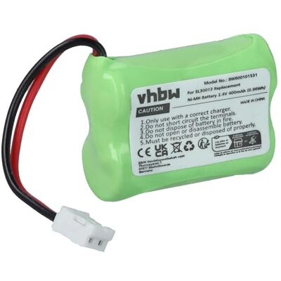vhbw bateria recarregável substitui SL30013 para telefone fixo ou sem fios (400 mAh, 2,4 V, NiMH) vhbw bateria recarregável substitui SL30013 para telefone fixo ou sem fios (400 mAh, 2,4 V, NiMH)