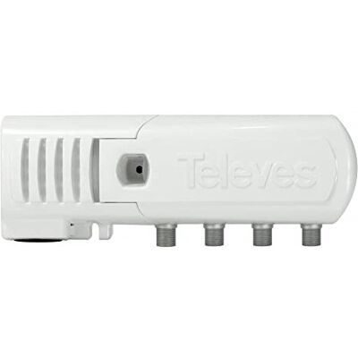 Televes Amplificador de habitação VHF/UHF de 3 saídas (2 TV) eleves Televes Amplificador de habitação VHF/UHF de 3 saídas (2 TV) eleves