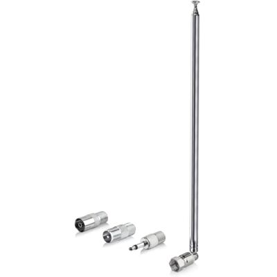 Bingfu Dab FM Antena de rádio recetor AV adaptador universal F de 75 Ohm antena telescópica adaptador de F a TV para Tivoli modelo de áudio Yamaha Denon Teac Pioneer Onkyo Marantz Bingfu Dab FM Antena de rádio recetor AV adaptador universal F de 75 Ohm antena telescópica adaptador de F a TV para Tivoli modelo de áudio Yamaha Denon Teac Pioneer Onkyo Marantz