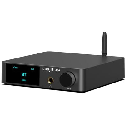 LOXJIE A30 MA12070 DAC de mesa estéreo de áudio e amplificador de fone de ouvido HiFi compatível com APTx NJW1194 Bluetooth 5.0 com controle remoto LOXJIE A30 MA12070 DAC de mesa estéreo de áudio e amplificador de fone de ouvido HiFi compatível com APTx NJW1194 Bluetooth 5.0 com controle remoto