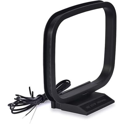 Bingfu Antena Am laço interior com 2 conectores de cabo nu para HiFi Pioneer Oenon Yamaha Pioneer Denon Sherwood Onkyo sistema recetor AV estéreo recetor de áudio em casa Bingfu Antena Am laço interior com 2 conectores de cabo nu para HiFi Pioneer Oenon Yamaha Pioneer Denon Sherwood Onkyo sistema recetor AV estéreo recetor de áudio em casa