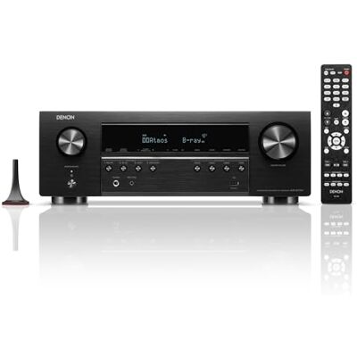 Denon AVR-S770H Receptor de cinema em casa de 7,2 canais (modelo 2023) recetor HDMI UHD 8K (75 W x 7), transmissão sem fios via HEOS, Bluetooth e Wi-Fi integrado, Dolby TrueHD, DTS Denon AVR-S770H Receptor de cinema em casa de 7,2 canais (modelo 2023) recetor HDMI UHD 8K (75 W x 7), transmissão sem fios via HEOS, Bluetooth e Wi-Fi integrado, Dolby TrueHD, DTS
