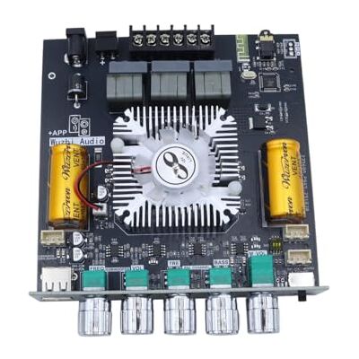 WANGCL 2 x 160 W 220 W 2,1 canais TDA7498E ZK-HT21 módulo amplificador de potência digital Bluetooth subwoofer de tom alto e baixo WANGCL 2 x 160 W 220 W 2,1 canais TDA7498E ZK-HT21 módulo amplificador de potência digital Bluetooth subwoofer de tom alto e baixo