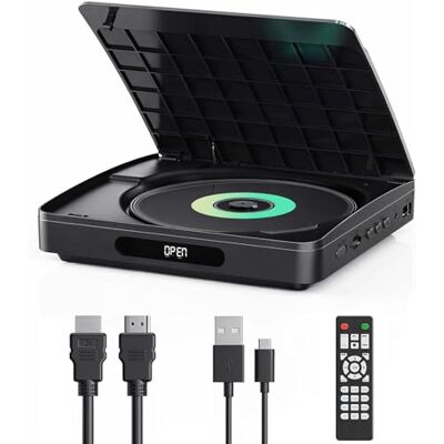 YOTON Leitor de DVD para TV, reprodutor de DVD HDMI 1080P HD, sem restrição de região, função de última memória, leitor de CD com porta USB, controlo remoto, NTSC/PAL YOTON Leitor de DVD para TV, reprodutor de DVD HDMI 1080P HD, sem restrição de região, função de última memória, leitor de CD com porta USB, controlo remoto, NTSC/PAL