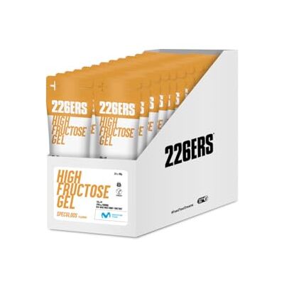 226ERS High Fructose Gel, Gel Energético Deportivo, Speculoos 24 x 80g 55 g hidratos multitransportáveis de alta absorção, maltodextrina e frutose 1:0,8, sem glúten, sem lactose, vegano 226ERS High Fructose Gel, Gel Energético Deportivo, Speculoos 24 x 80g 55 g hidratos multitransportáveis de alta absorção, maltodextrina e frutose 1:0,8, sem glúten, sem lactose, vegano