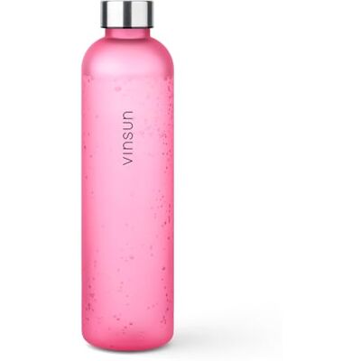 VINSUN Garrafa de água rosa 1000 ml, reutilizável, sem BPA, Tritan Adequado para bebidas carbonadas garrafa de ginásio para desportos, bicicleta, escritório VINSUN Garrafa de água rosa 1000 ml, reutilizável, sem BPA, Tritan Adequado para bebidas carbonadas garrafa de ginásio para desportos, bicicleta, escritório