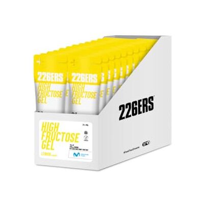 226ERS High Fructose Gel, gel energético desportivo, limão 24 x 80 g 55 g hidratos multitransportáveis de alta absorção, maltodextrina e frutose 1:0,8, sem glúten, sem lactose, vegano 226ERS High Fructose Gel, gel energético desportivo, limão 24 x 80 g 55 g hidratos multitransportáveis de alta absorção, maltodextrina e frutose 1:0,8, sem glúten, sem lactose, vegano