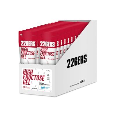 226ERS High Fructose Gel, Gel Energético Deportivo Cafeína, Cola 24 x 80g 55 g hidratos multitransportáveis de alta absorção, maltodextrina e frutose 1:0,8, sem glúten, sem lactose, vegano 226ERS High Fructose Gel, Gel Energético Deportivo Cafeína, Cola 24 x 80g 55 g hidratos multitransportáveis de alta absorção, maltodextrina e frutose 1:0,8, sem glúten, sem lactose, vegano