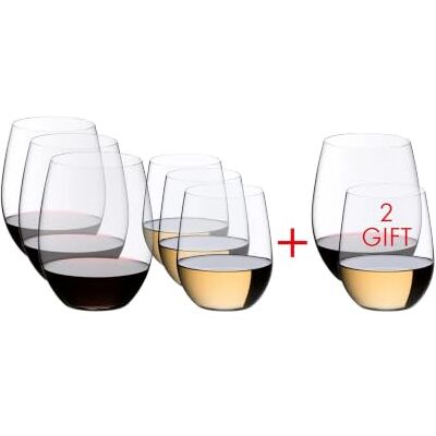 RIEDEL O Range Copos de Cabernet e Viognier sem talo Pay 6 Get 8- RIEDEL O Range Copos de Cabernet e Viognier sem talo Pay 6 Get 8-