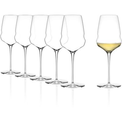 Stölzle Lausitz Copas de Vino Blanco Cocoon Set de 6, 485ml – Copas Elegantes para Vino Blanco & Aperitivo – Cristal Elegantes – Apta para Lavavajillas Stölzle Lausitz Copas de Vino Blanco Cocoon Set de 6, 485ml – Copas Elegantes para Vino Blanco & Aperitivo – Cristal Elegantes – Apta para Lavavajillas