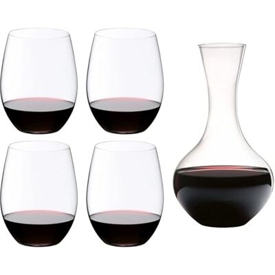 RIEDEL Conjunto de decantador e copos para Cabernet e Merlot (5 peças) RIEDEL Conjunto de decantador e copos para Cabernet e Merlot (5 peças)