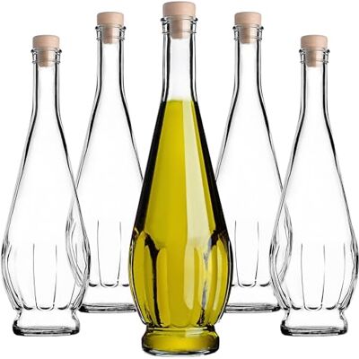 KADAX Botellas de cristal 750ml, 40 unidades, botellas de licor vacías con corcho, botellas de aguardiente de cristal, botellas para rellenar licor, vino y aguardiente, botellas de vino KADAX Botellas de cristal 750ml, 40 unidades, botellas de licor vacías con corcho, botellas de aguardiente de cristal, botellas para rellenar licor, vino y aguardiente, botellas de vino