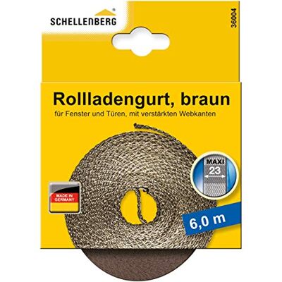 Schellenberg Correia de persiana Maxi 23 mm, 6 m, castanho Schellenberg Correia de persiana Maxi 23 mm, 6 m, castanho