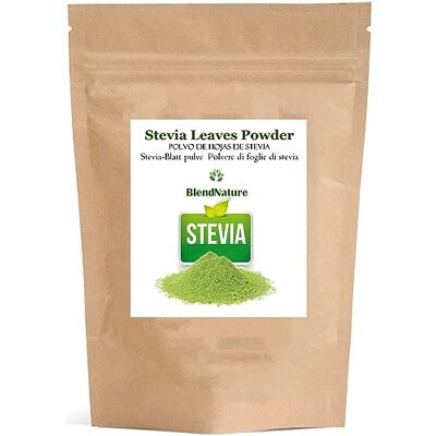 BlendNature Stevia em pó puro 100% natural 200 g – folhas selecionadas, vegana – ideal pastelaria BlendNature Stevia em pó puro 100% natural 200 g – folhas selecionadas, vegana – ideal pastelaria