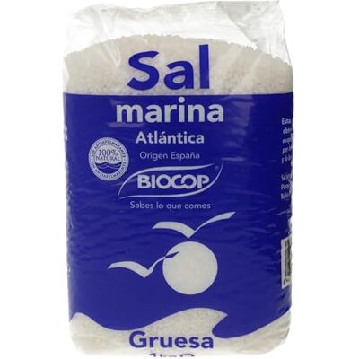 Biocop Sal marinho ATlântico grosso 1 kg Biocop Sal marinho ATlântico grosso 1 kg