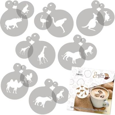 Nakleo 14 unidades. Modelos Reutilizáveis para Decoração de Café e Bolachas (14 unidades) 7x7cm e 11x11cm Animais Leão Canguru Biscoitos Bolachas Bolos Tartas Tortas Plástico BRICOLAGEM Cozinha Nakleo 14 unidades. Modelos Reutilizáveis para Decoração de Café e Bolachas (14 unidades) 7x7cm e 11x11cm Animais Leão Canguru Biscoitos Bolachas Bolos Tartas Tortas Plástico BRICOLAGEM Cozinha