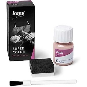 Kaps Conjunto de tinta para sapatos e bolsas de couro e têxtil com esponja e pincel, super cor, 70 cores (143 malva) Kaps Conjunto de tinta para sapatos e bolsas de couro e têxtil com esponja e pincel, super cor, 70 cores (143 malva)