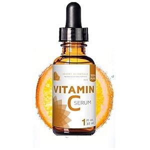 SECRET ESSENTIALS Soro de vitamina C puro e 100% natural da , produto végano com ácido hialurónico (30 ml) ingredientes ativos orgânicos, aloé vera orgânica, MSM, óleo de jojoba e vitamina E SECRET ESSENTIALS Soro de vitamina C puro e 100% natural da , produto végano com ácido hialurónico (30 ml) ingredientes ativos orgânicos, aloé vera orgânica, MSM, óleo de jojoba e vitamina E