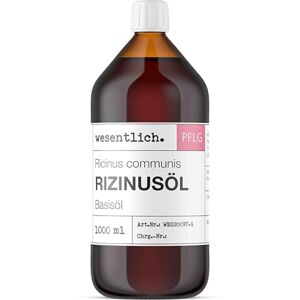 wesentlich. Óleo de rícino, 1000 ml, 1000 % puro, sem aditivos, para pele, cabelo, pestanas e sobrancelhas, ideal para cosméticos DIY wesentlich. Óleo de rícino, 1000 ml, 1000 % puro, sem aditivos, para pele, cabelo, pestanas e sobrancelhas, ideal para cosméticos DIY